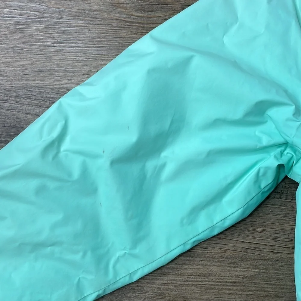Billabong Girls Mint Green Mid Weight Hooded Windbreaker Jacket, size XL